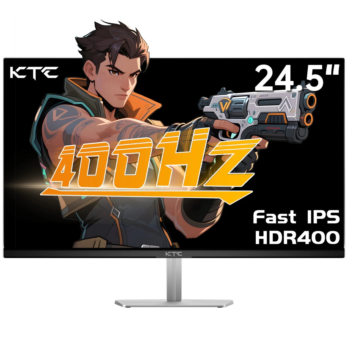 KTC 24.5 Inch 400Hz Gaming Monitor, FHD 1080P 240Hz Computer Monitor, Fast IPS, FreeSync/G-Sync Compatible, HDR400 H25X7