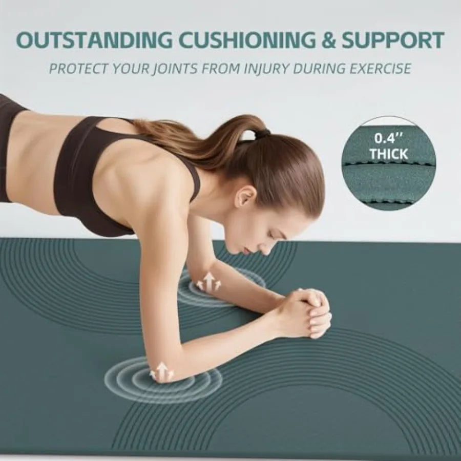 PAIDU Large Yoga Mat 72 x 36 x 2/510MM Thick Non-Slip Exercise Mat SGS-Certified POE Material Ideal for Home Gym Yoga Pilates F