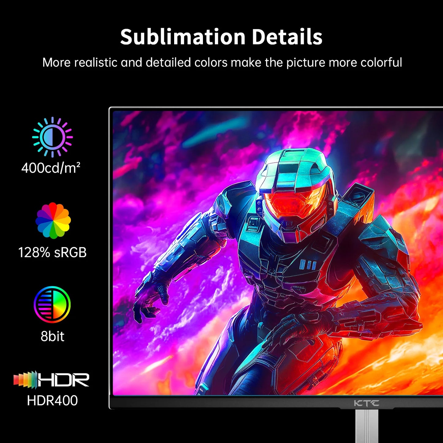 KTC 24.5 Inch 400Hz Gaming Monitor, FHD 1080P 240Hz Computer Monitor, Fast IPS, FreeSync/G-Sync Compatible, HDR400 H25X7