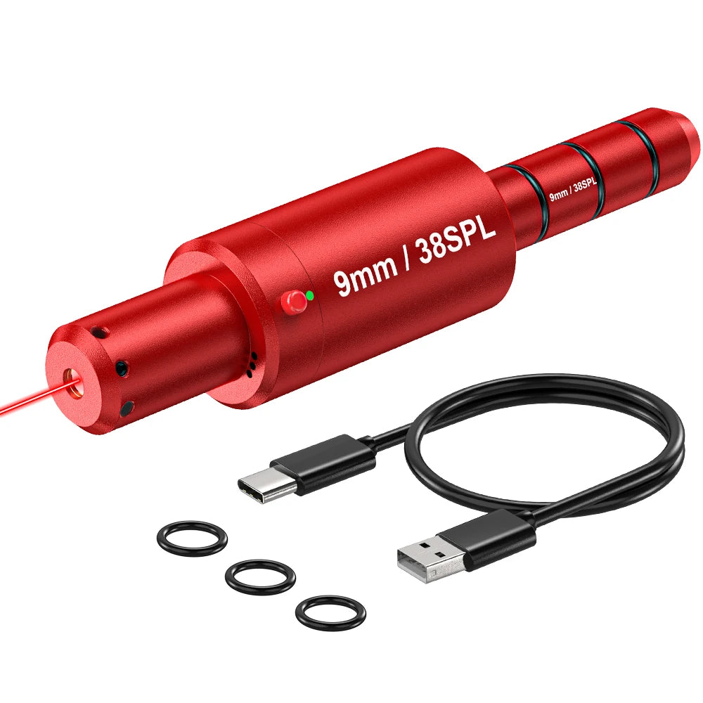 9MM 38SPL multifunctional magnetic red green light trainer, dual-purpose for training and calibration