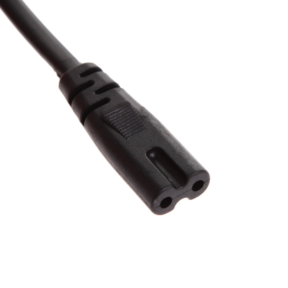 2-Prong AC Power Supply Adapter Cord Cable Replacement 2 Pin Power Cable Supply Cable for PSV/PSP/PS2/PS3/PS4 Game Console