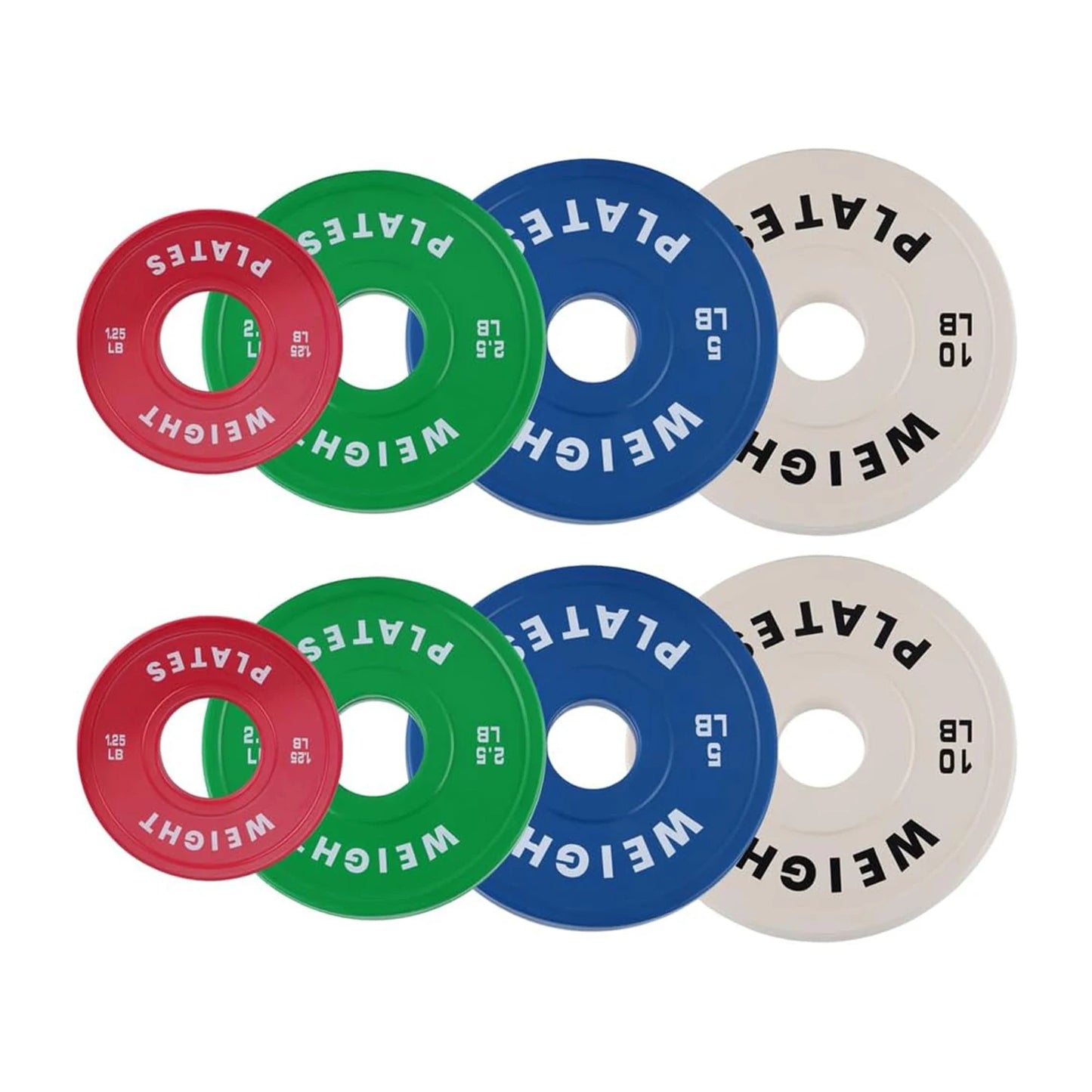 2PCS Change Weight Plates 1.25LB 2.5LB 5LB 10LB Fractional Plate Bumper Plates for Weight Lifting Steel Insert Strength Training