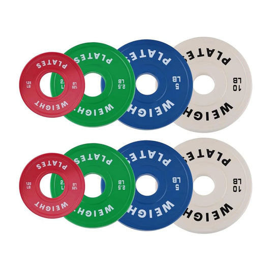 2PCS Change Weight Plates 1.25LB 2.5LB 5LB 10LB Fractional Plate Bumper Plates for Weight Lifting Steel Insert Strength Training
